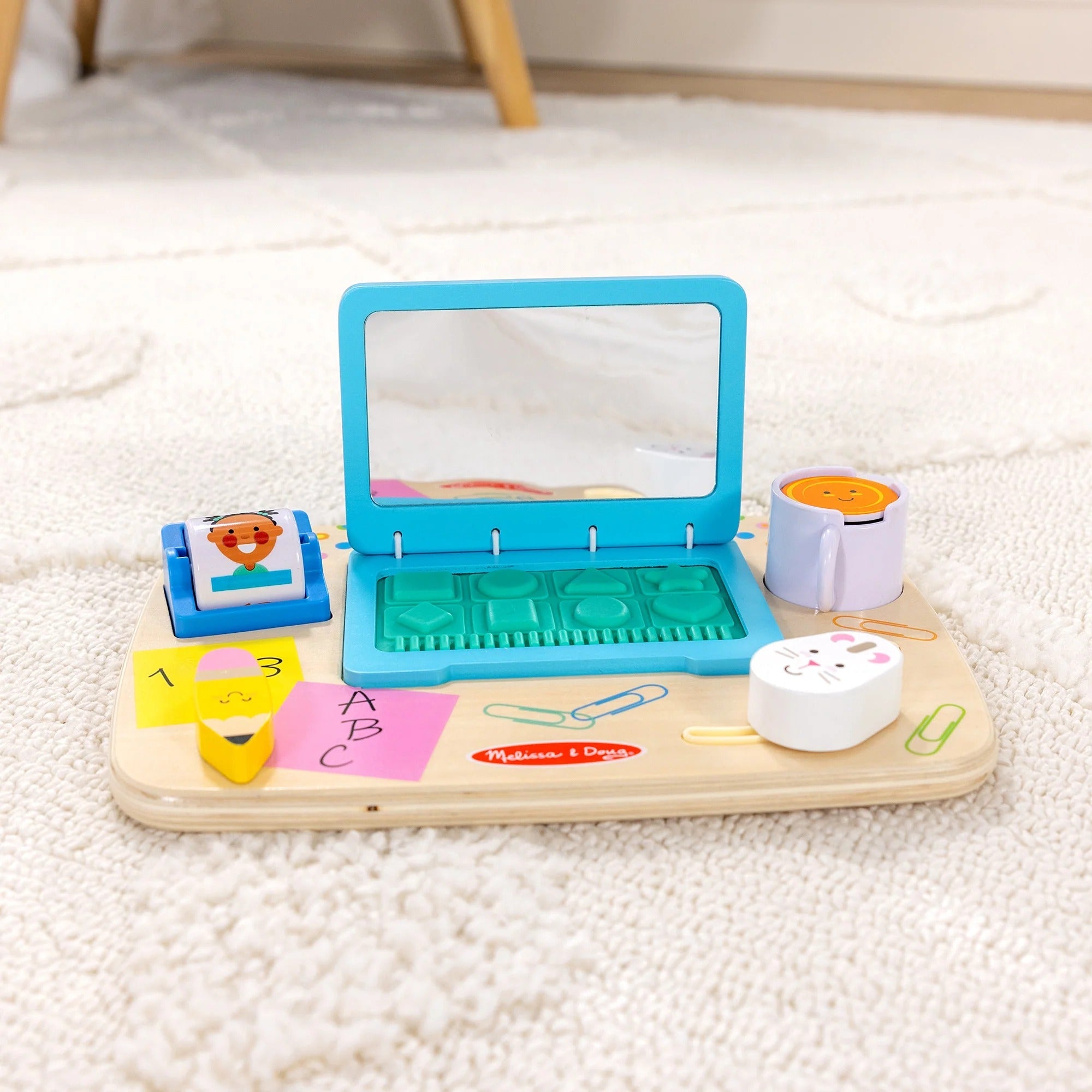 Wooden Work & Play Desktop Activity Board