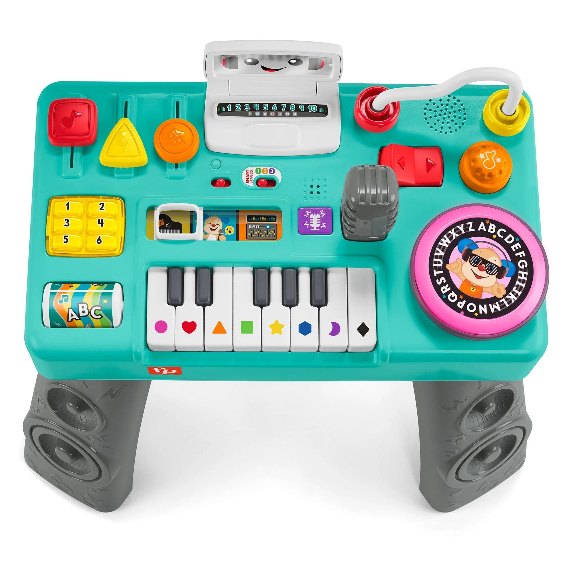 Fisher-Price Laugh & Learn Mix & Learn DJ Table, Musical Learning Toy For Baby & Toddler