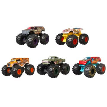Hot Wheels Monster Trucks Demolition Doubles, 2-Pack Of 1:64 Scale Toy Trucks
