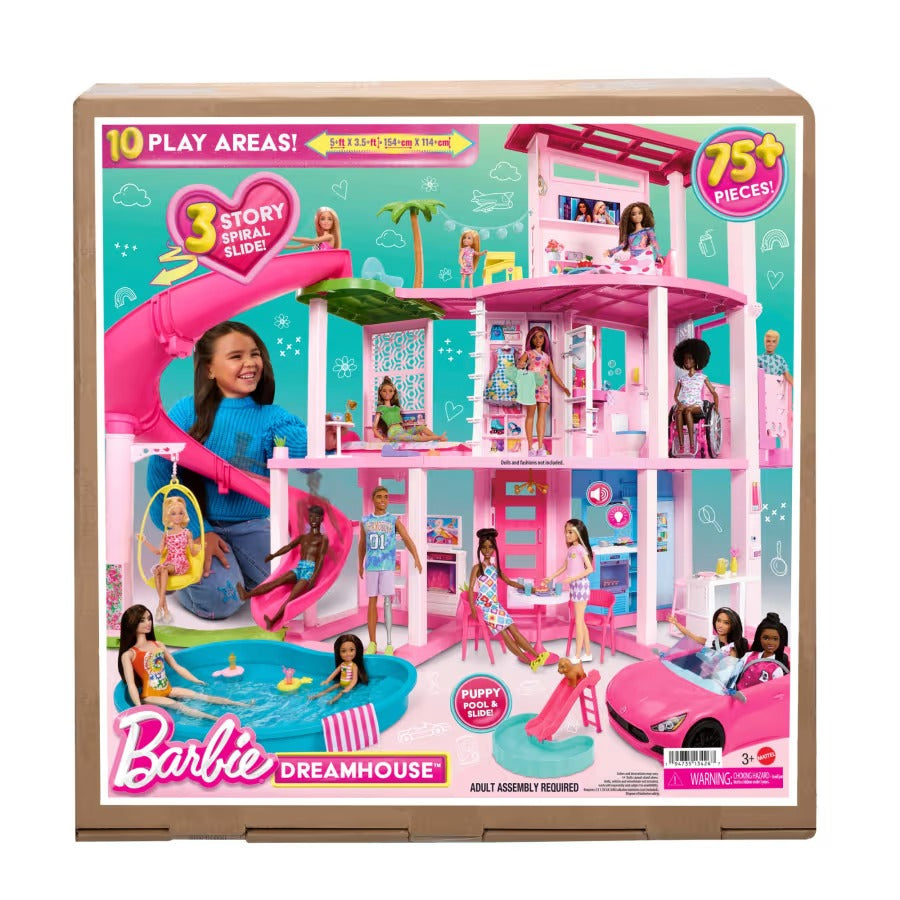 Barbie Dreamhouse Dollhouse With 75+ Accessories & Wheelchair Accessible Elevator, Lights, Sounds, Music