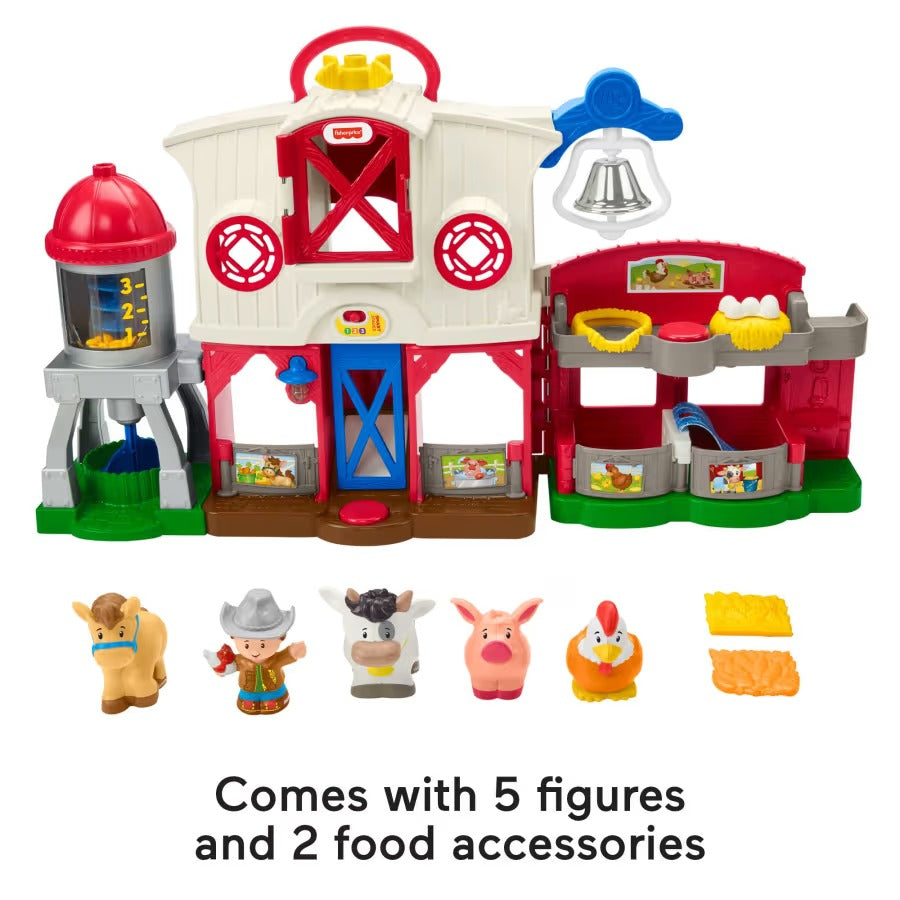 Fisher-Price Little People Farm Toy, Toddler Playset With Smart Stages Learning Content